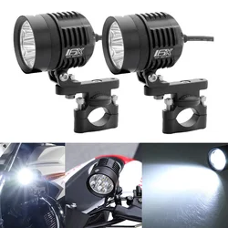 For BMW F800GS Motorcycle LED Auxiliary Fog Light Assemblie Driving Lamp 60W Headlight Universal For BMW R1200GS/ADV