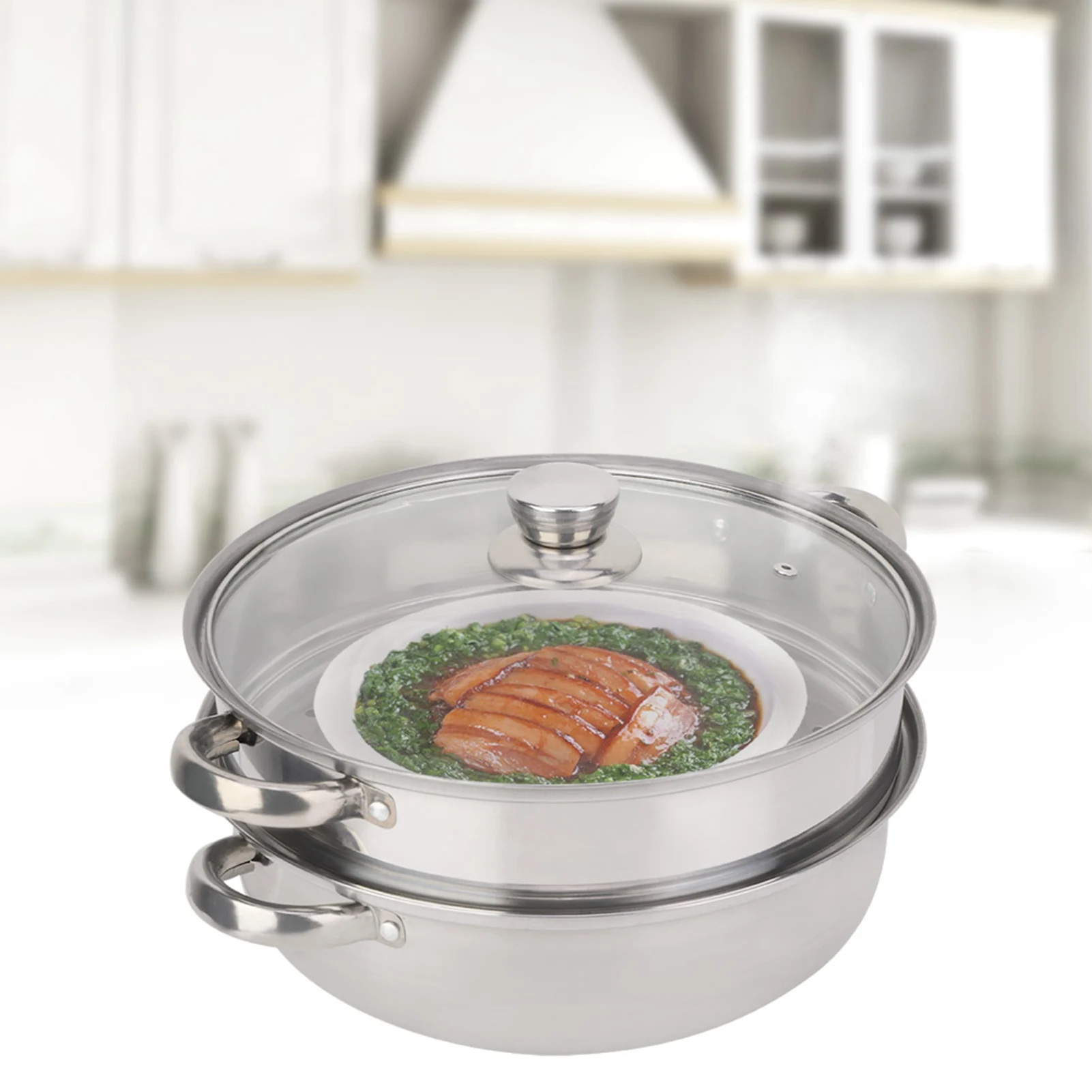 Stainless Steel Cookware 27cm/11in 2-Layer  Pot Cooker Double Boiler Soup Steaming Pot 2-Layer   Pot