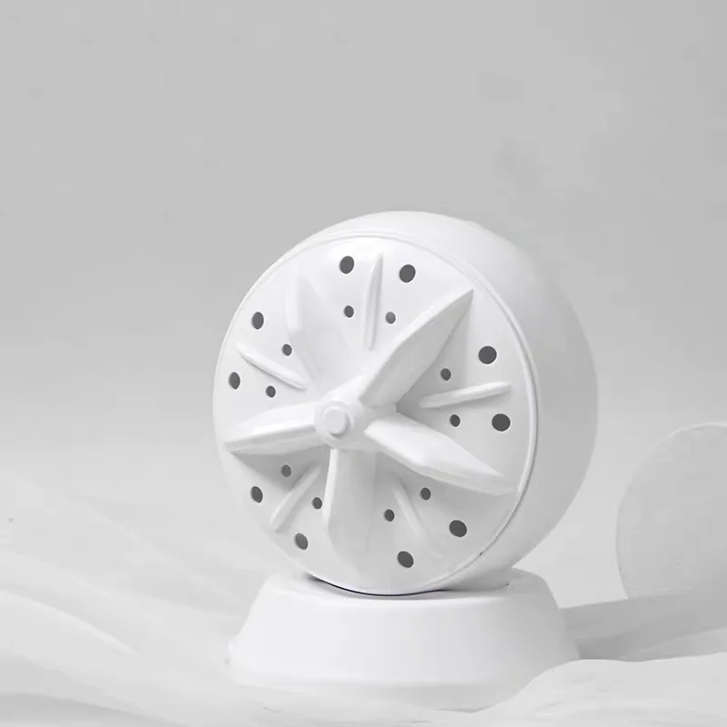 

24W Twin Turbo Ultrasonic Washing Machine Powerful Mini Turbine Washing Motor DIY Travel Laundry For Underwear Sock Towel