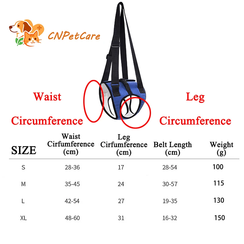 Harnais de soutien des jambes arrière pour chien senior, pour la décompance et les personnes handicapées, aide à la mobilité des animaux de compagnie réglable, rééducation des jambes arrière