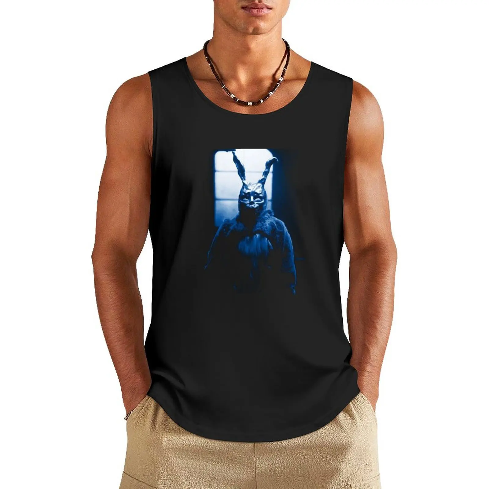 

Frank the Donnie Darko rabbit costume Tank Top t-shirt gym man t-shirts for men T-shirt Men's gym