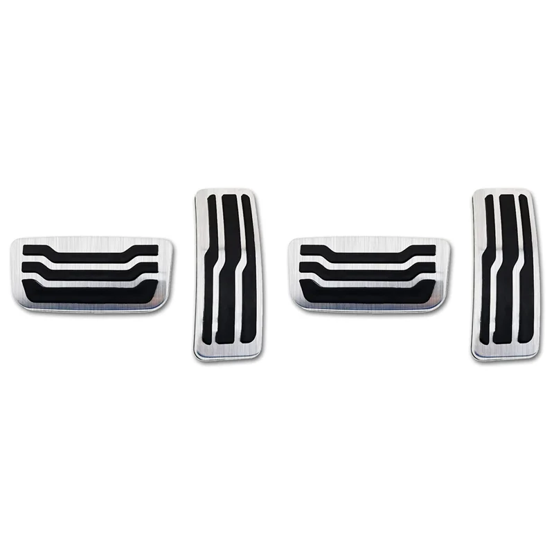 

Автомобильные педали из нержавеющей стали для Ford Ranger Everest 2015-2020, крышка педали акселератора, топлива, гальма, противоскользящая накладка, 4 шт.