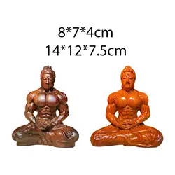 Figura Buda de madera para oficina y dormitorio - Decoración zen