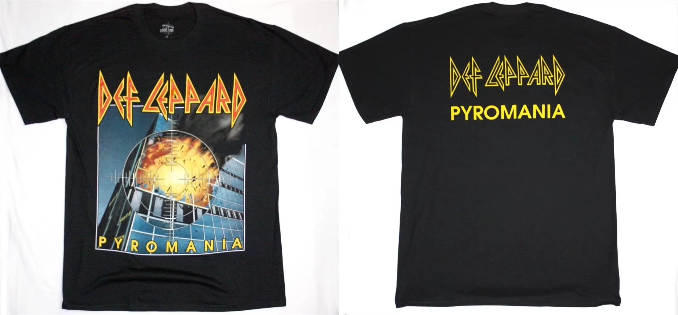 Def Leppard Hysteria Album Graphic Unisex 100%Cotton Shirt, 2026 Summer New Men's Y2k Rock Gothic Style Fashion T-shirt Fan Gift