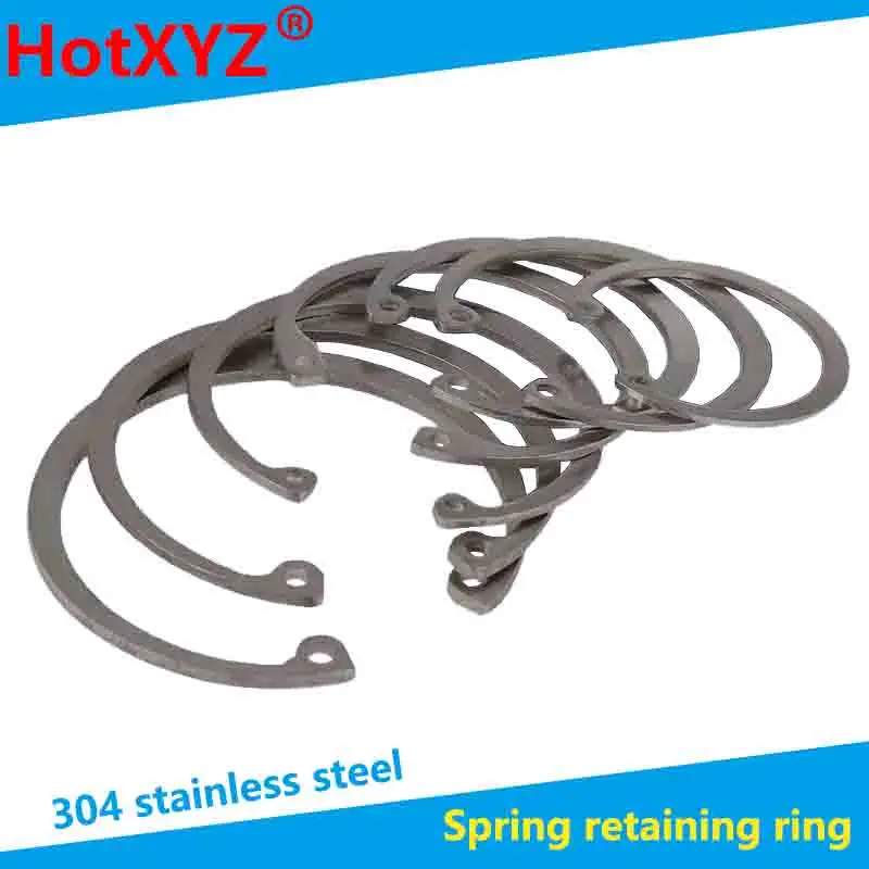 304 Stainless Steel Hole Inner Clamp Ring Spring Elastic Clamp Ring Inside Hole Chuck Ring C-type Spring Retaining Ring 5PCS