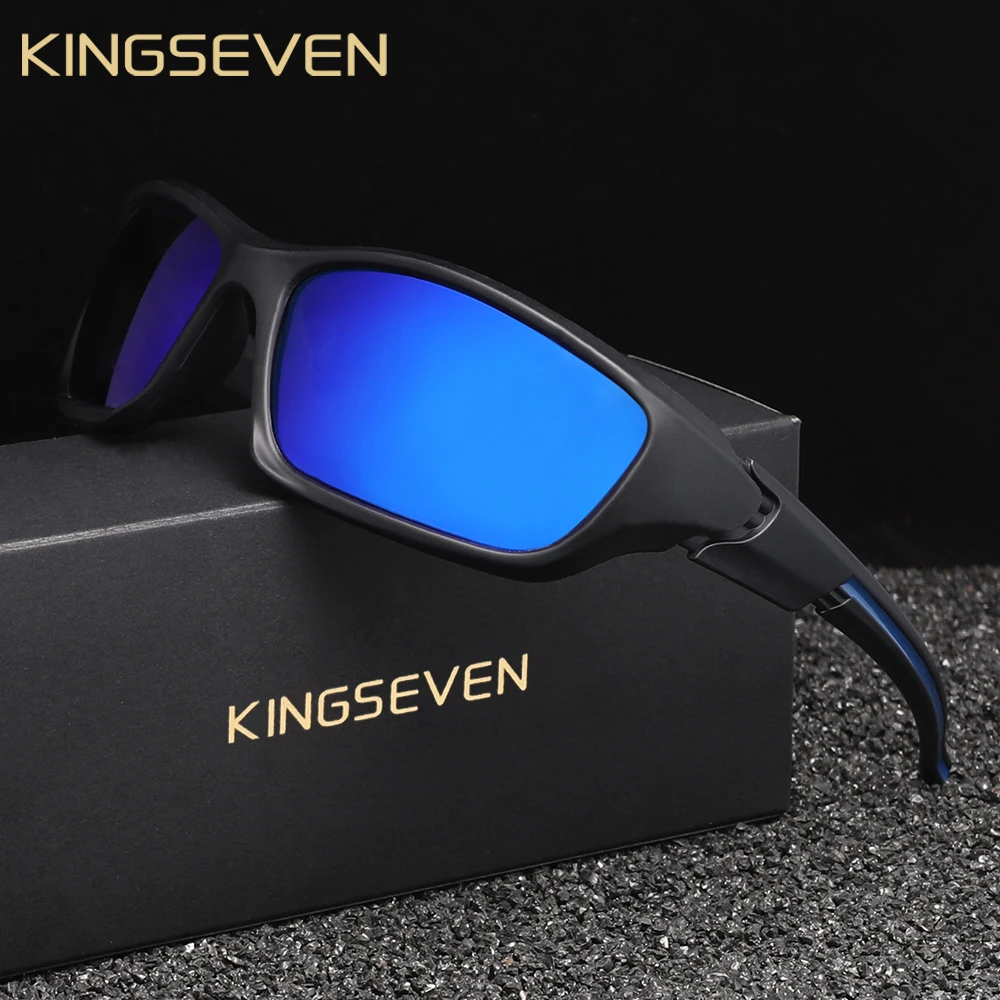 KINGSEVEN Brand New Design Cycling Sunglasses UV400 Polarization Men Women Sports High Quality Male Driving Anti-glare Eyewear