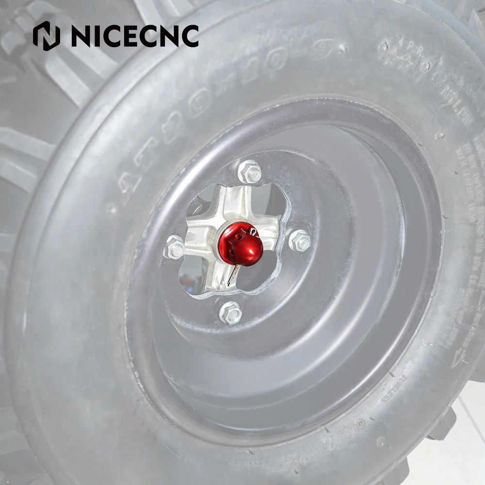 

NICECNC ATV Spindle Nuts Axle Nut For YAMAHA Raptor 700 2007 700R WOLVERINE 350 450 YFZ 450 450R 2009 GRIZZLY 350 2010