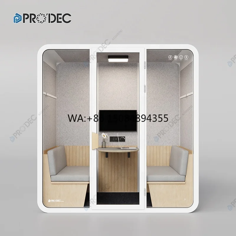 Office Soundproof Privacy Acoustic Booth Acoustic Privacy Booth Office Large Booth Soundproof Cabin Office Soundproofing Pod