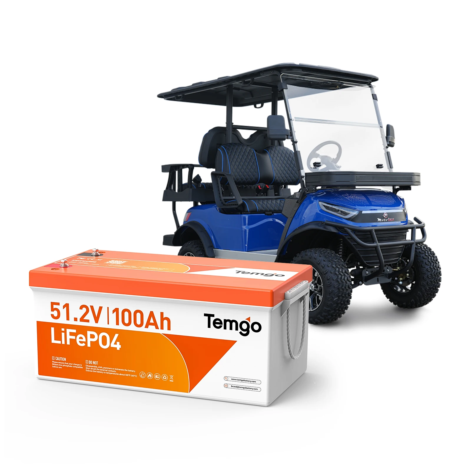 

RV Best Selling 48V 51.2V 100Ah LiFePO4 Battery Golf Cart Lithium Battery With Lcd Display Charger Electric Vehicles Battery