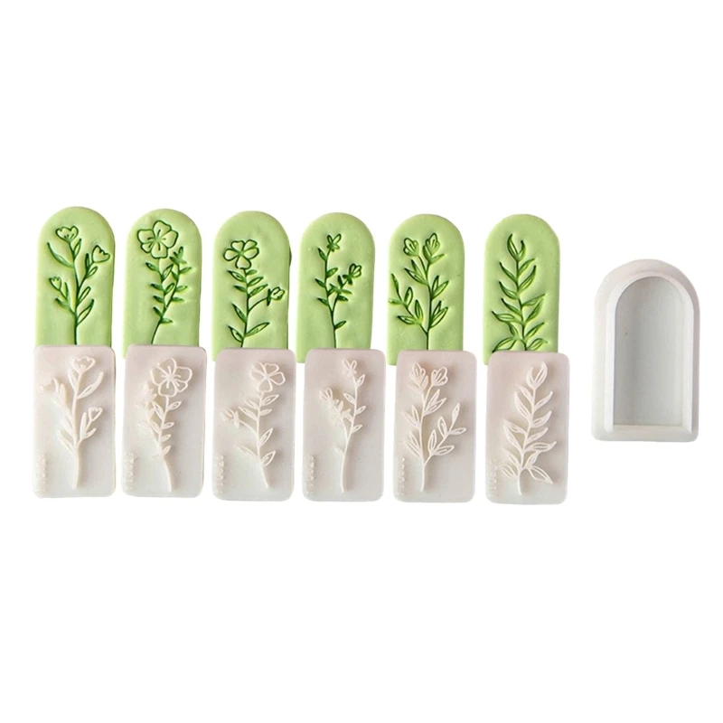 

7 Pieces Flower and Plant Molds for Handmade Jewelry Fashion Accessory Mold for Home Crafting and Creative Workshops