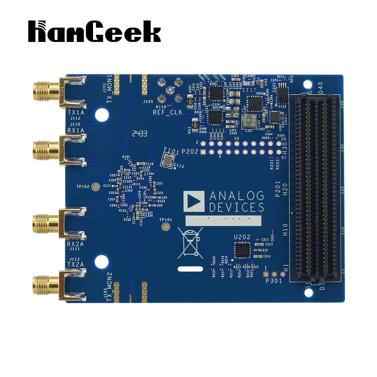 HamGeek Original AD-FMCOMMS3-EBZ AD9361 SDR Board Wideband Software Defined Radio Board for Analog Devices