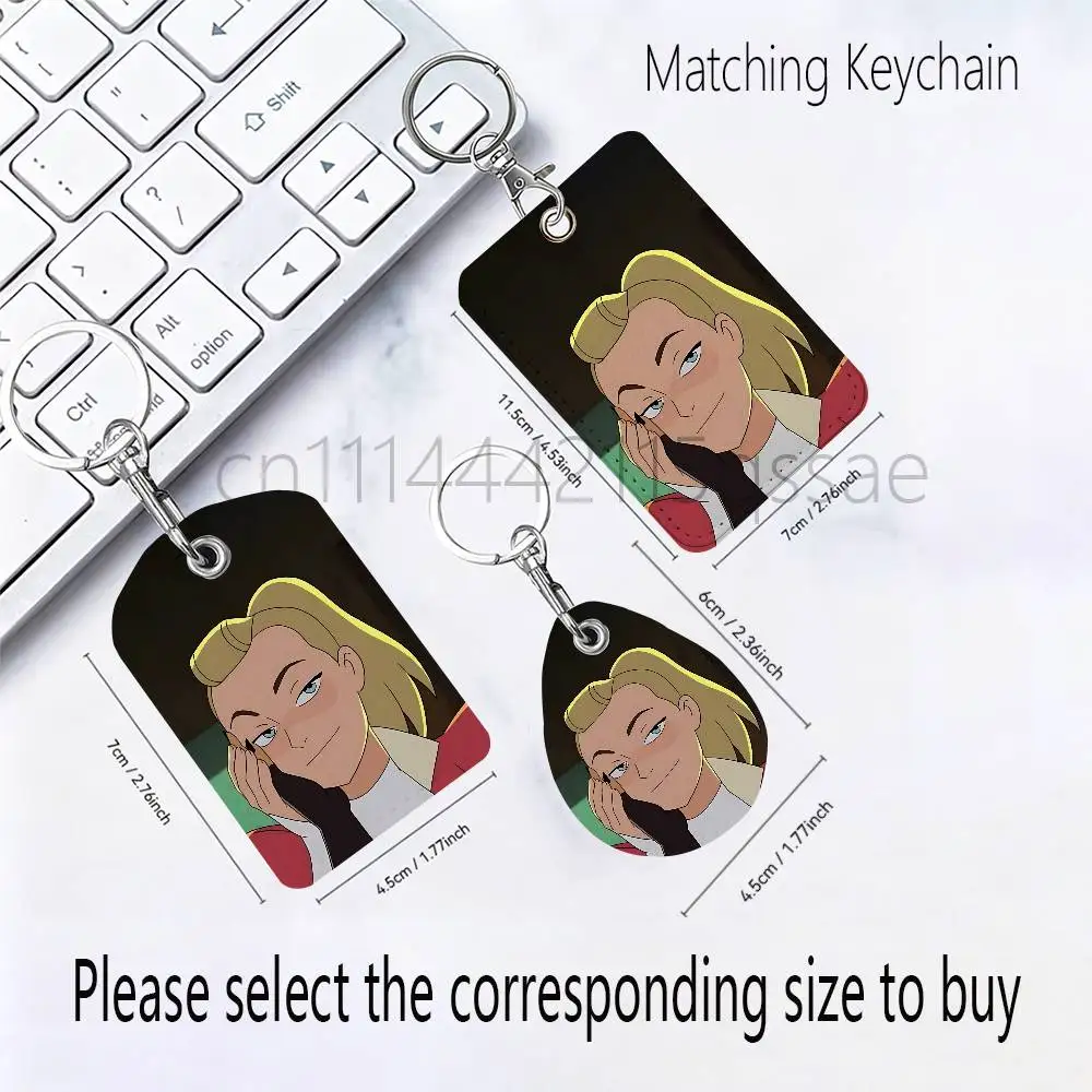 Adora Catra She-Ra For AirTag Case Card Sleeve Holder ID Credit Bank Access Keychain For Air Tag