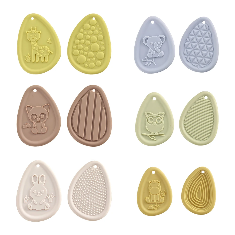 6 Pack Silicone Sensory Fidget Stones | Soft Textured Worry Stones for Kids & Adults Anxiety Relief, Autism & ADHD Calming Toy