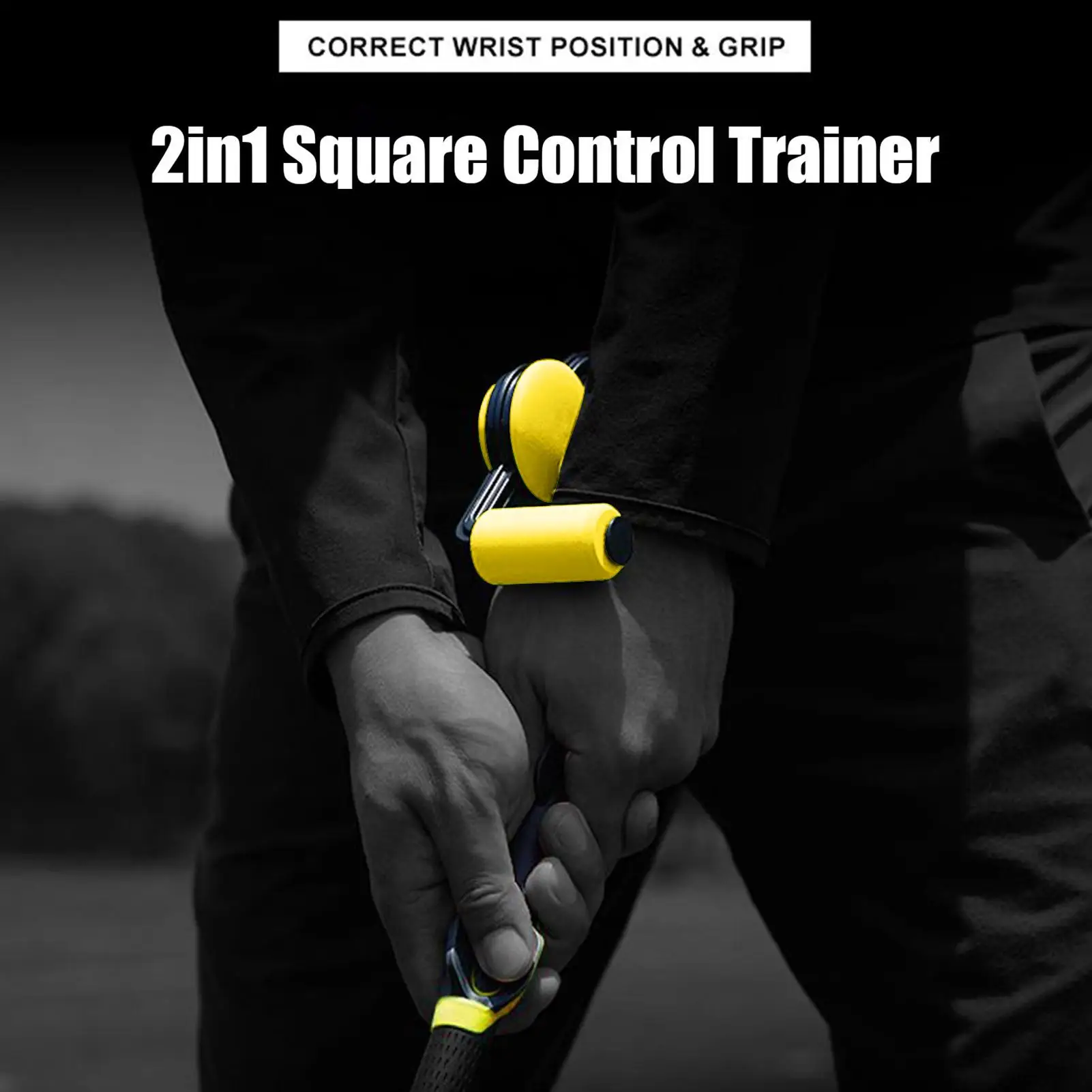 Square Training Grip Postures Trainer Control Tool Golf Swing Instant Feel-Based Feedback Swing Tool Putter Hand Grip Correction
