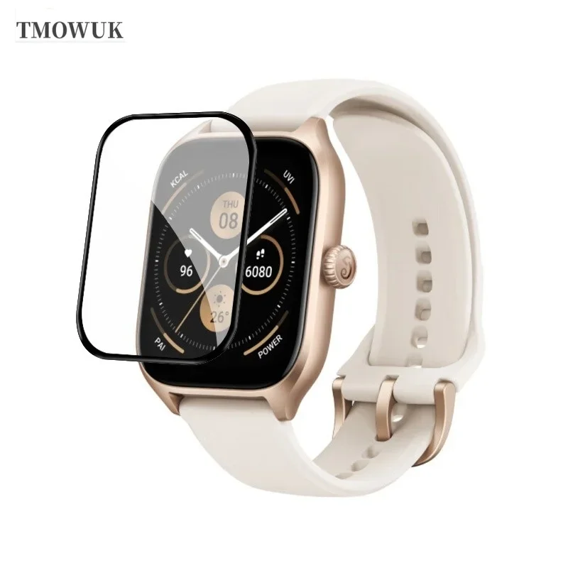For Amazfit BIP 3 5 6 U Pro Active Unity GTS 2E 2 3 4 MINI, Long-Lasting Full Cover Screen Film With 3D Curved Edge Guard