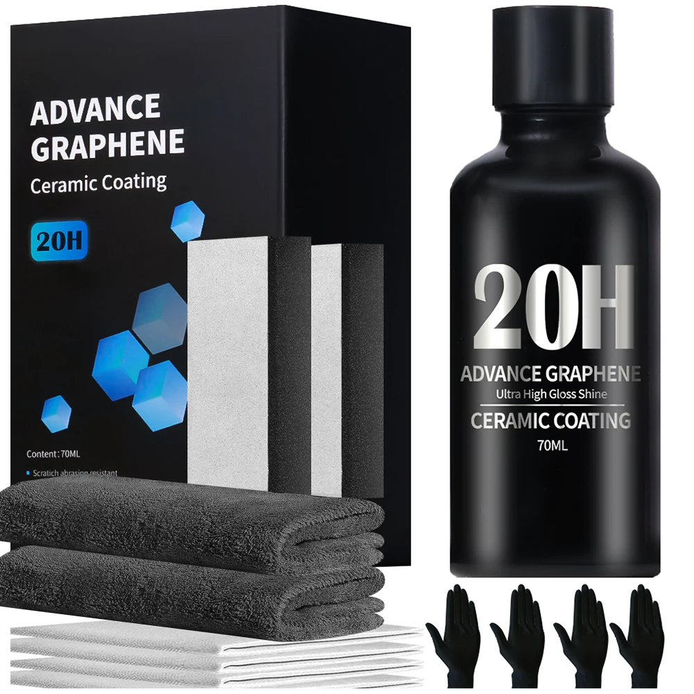 

20H Ceramic Coating Car Liquid Coat Hydrophobic Glass Coating Paint Care Anti-scratch Auto Detailing Glasscoat Car Polish