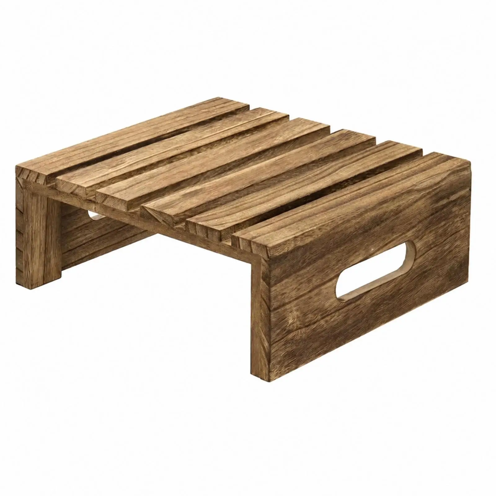 Portable Wood Wedding Display Shelf for Indoor Dining and Outdoor Gatherings with Sturdy Side Panels