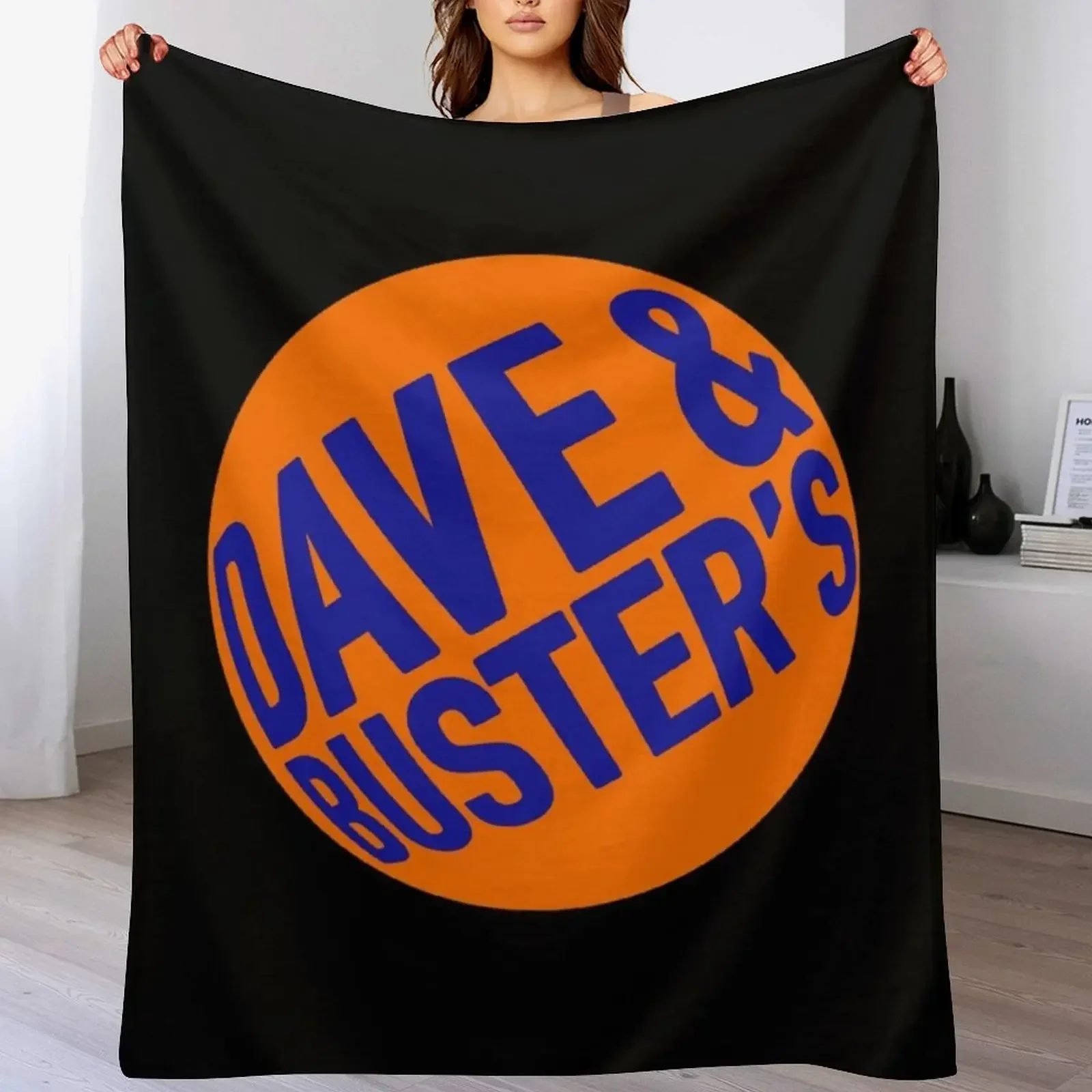 

Dave & Buster's Logo Throw Blanket Long Lasting Soft Plush Blanket for Daily Use