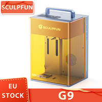 SCULPFUN G9 Dual Laser Engraver, Class I, 2W 1064nm IR & 10W 455nm Diode Blue, 5000mm/s Speed, 0.001mm Accuracy, 105*105mm