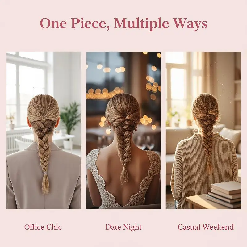 Magic Hairstyle Design Accessory Fish Bone Braid Tool DIY Braiding Braider For Elegant Ponytails Ideal Beauty Enthusiasts