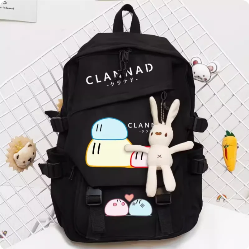 Mochila escolar de Anime Clannad, bolso de hombro de alta capacidad, viaje de Cosplay, regalo para estudiantes y adolescentes, B851