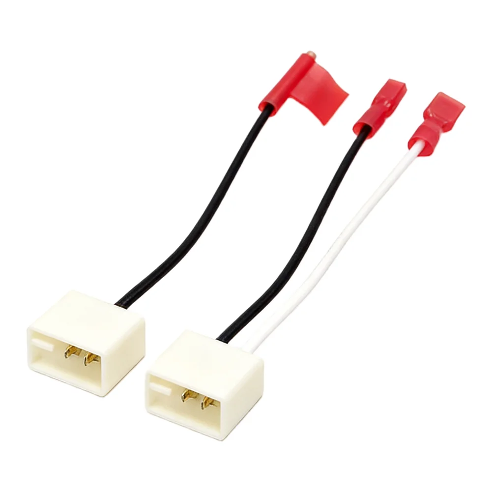 Car Audio Upgrade Speaker Wire Harness Audio Cable Adapter Car Speaker Wiring Adapter Black Easy Install ABS Construction