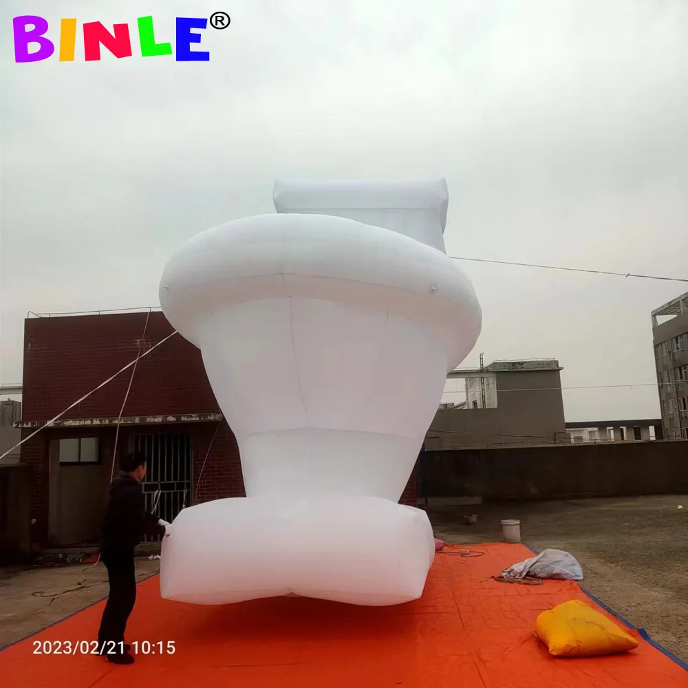 Promotional Giant Inflatable Toilet Model Customized Game Plan Event Inflatable Closestool Replica For Bathroom Advertising