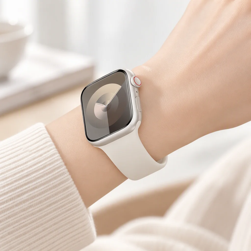 애플 워치용 실리콘 스트랩, 40mm, 44mm, 46mm, 45mm, 49mm, iWat... - 3