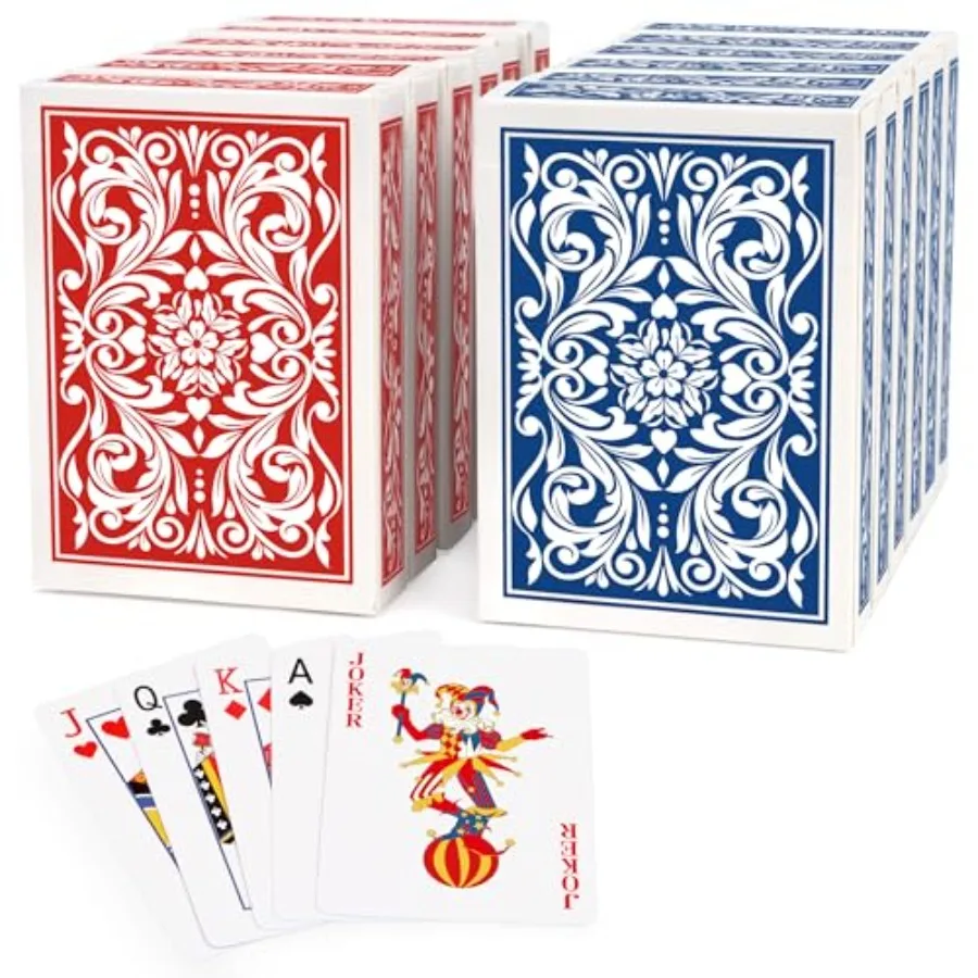 

Playing Cards Pack, Decks of Playing Cards, Poker Size Standard Index, Playing Card Bulk for Adult Senior, Poker Cards Set for