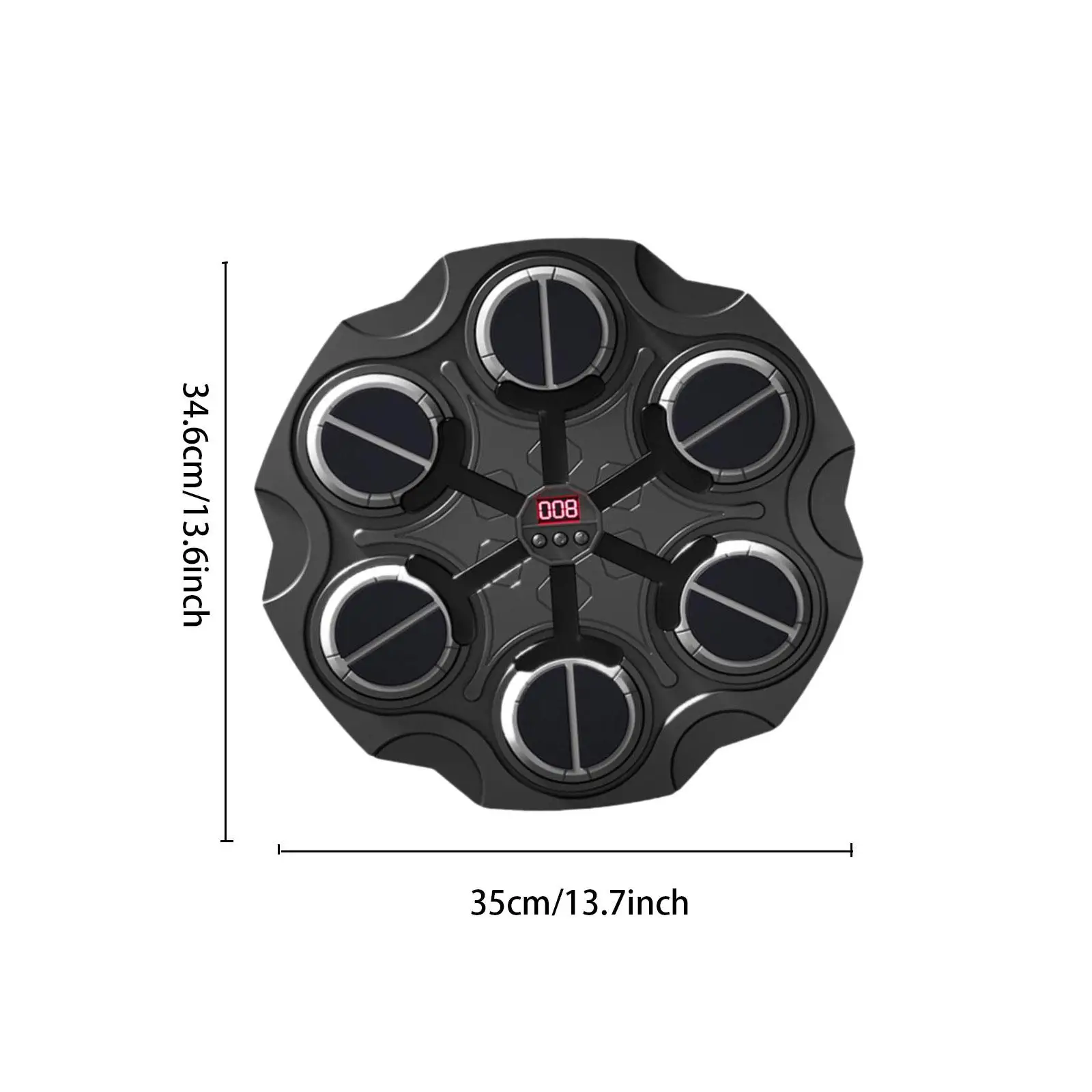 Kids Home Electric Wall Mounted Boxing Target Musical Pad with Gloves for Fitness and Coordination