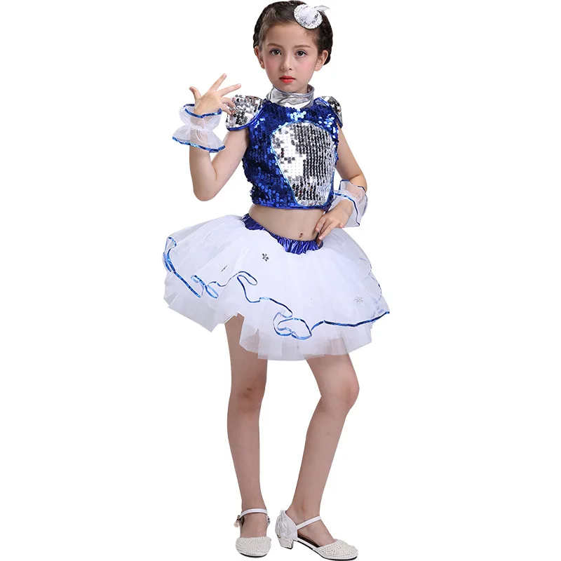 Desempenho Infantil Bambini Tutu, Ragazzi Paillettes Sarong, Jazz Cheerleading Abbigliamento Vestuário, Asilo, 2024