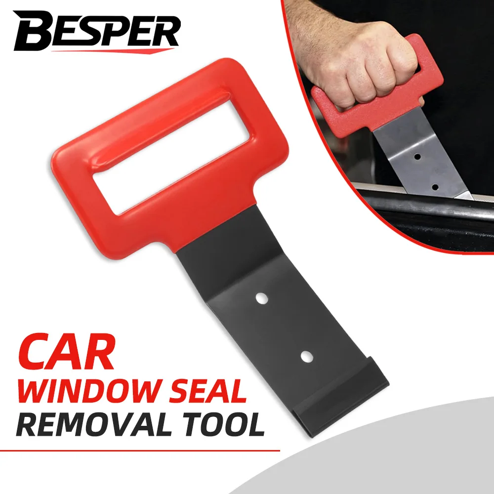 1 pièce Outil de démontage de joints de vitres de voiture, extracteur portable de bandes de caoutchouc pour vitres automobiles avec poignée souple, pour réparation automobile