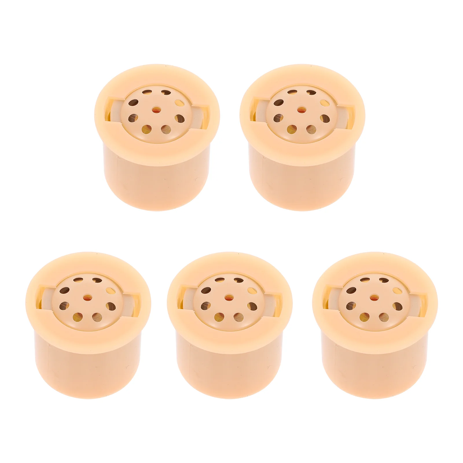 

5 Pcs Cylindrical Plastic Sounders Acoustical Generator Round Mini Toys for Craft Musical Cards Plush Instruments