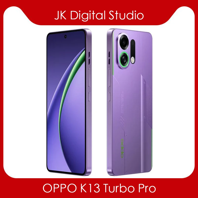 هاتف جوجل بلاي OPPO K13 Turbo Pro 5G بشاشة 6.8 بوصة AMOLED Snapdragon8s Gen4 7000Mah 80 وات SuperVOOC كاميرا 50 ميجابكسل NFC OTA