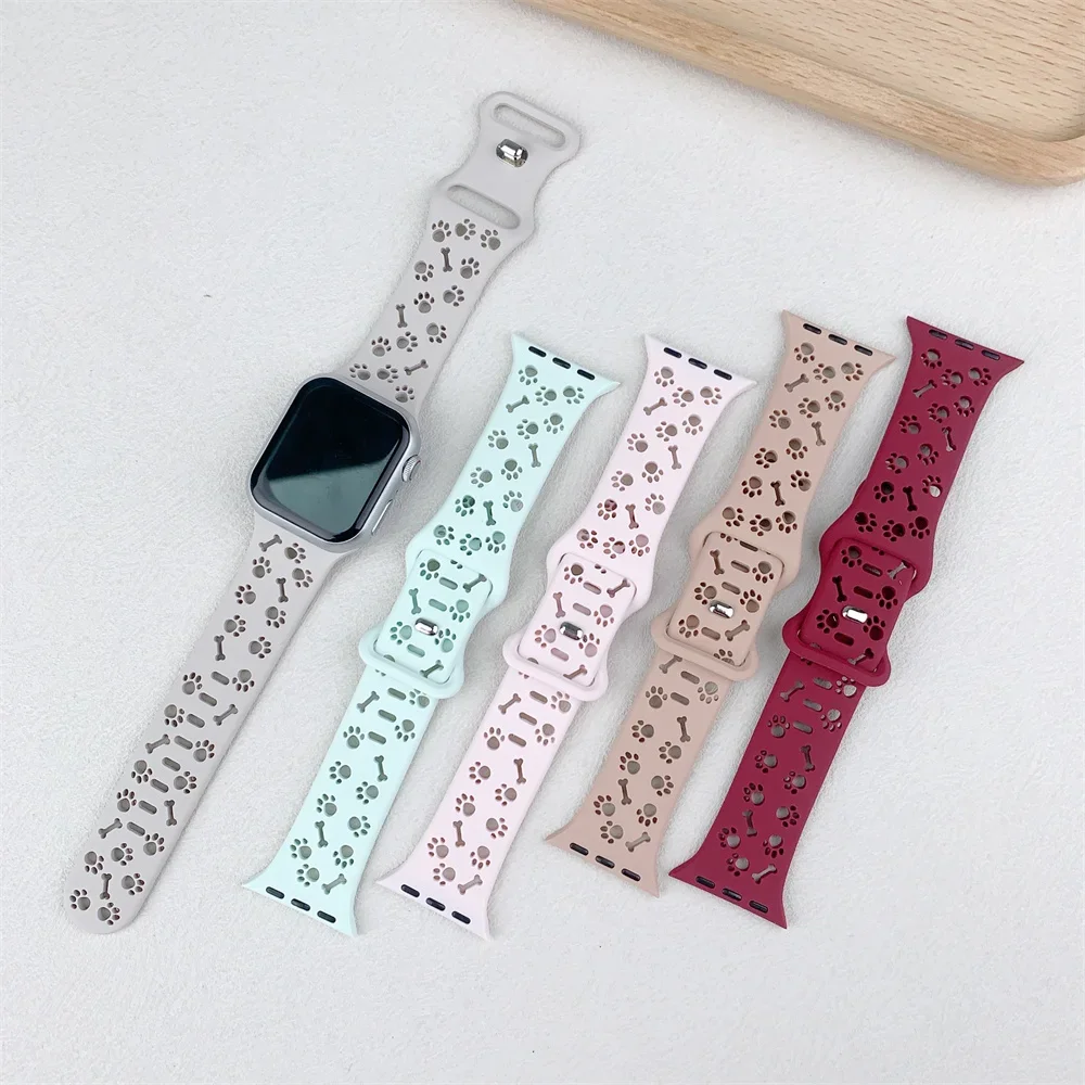 سوار لساعة أبل 49 ملم 45 ملم 41 ملم 44 ملم 40 ملم 42 ملم 46 ملم سيليكون مريح باند iWatch Ultra Series 9 10 5 SE 6 7 84