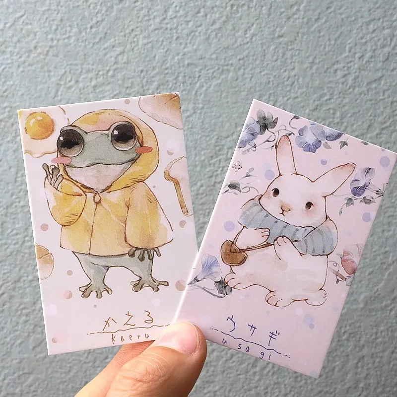 28 Sheets/Set Creative Watercolor Journey Series Lomo Card - Vintage Postcard Style Blank Greeting Cards