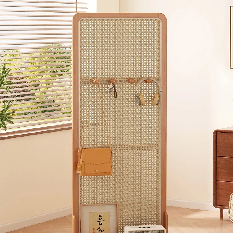 Rattan screen partition, living room, home entrance porch cover grille, bedroom facing door rack