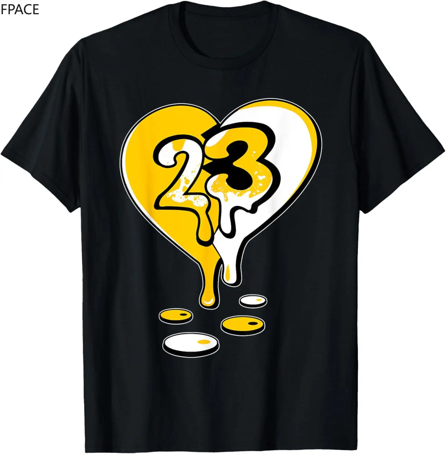 

23 Drip Heart Vivid Sulfur 4s Matching Tee For Men Women T-Shirt mens t shirts anime clothes streetwear