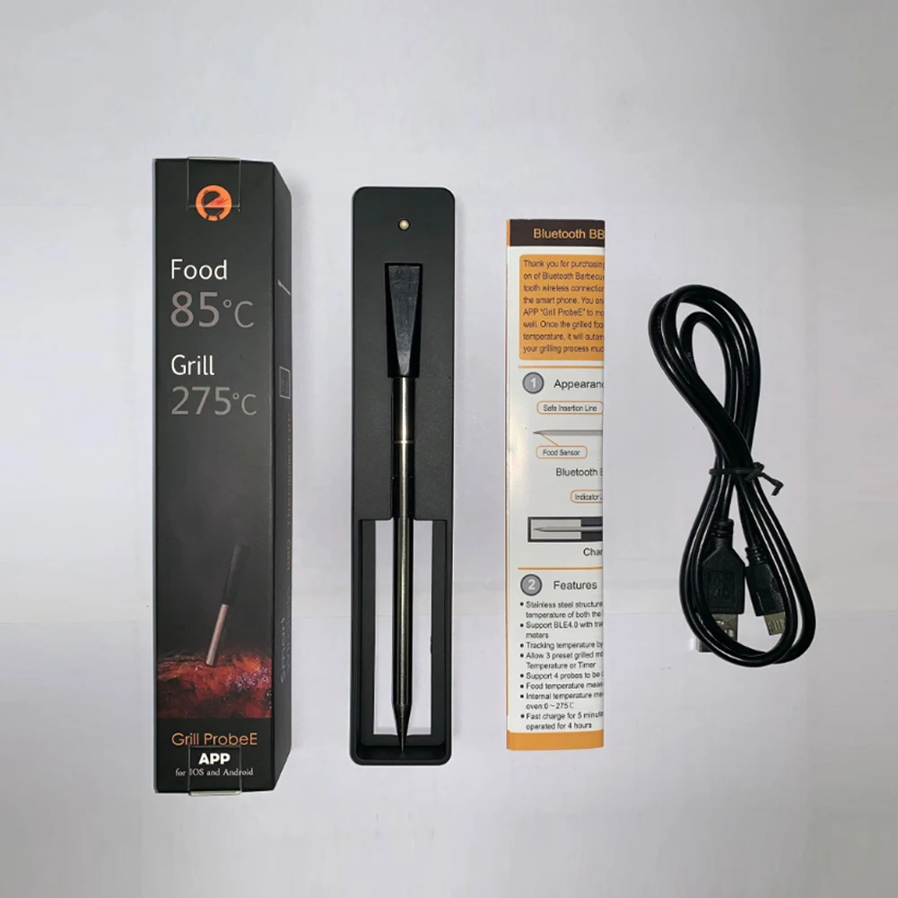 

Wireless Blue tooth Food BBQ Thermometer Mobile APP New Kitchen Food Barbecu Thermometer Meat Thermometer