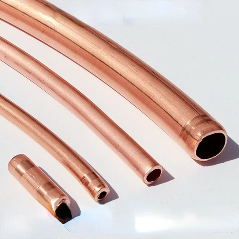 

1M T2 Red Copper Coil 4/5/6/8/10/12/14/16mm Copper Tube Air Conditioning Copper Pipe Soft Tube 99.9% T2 Copper DIY Cooling