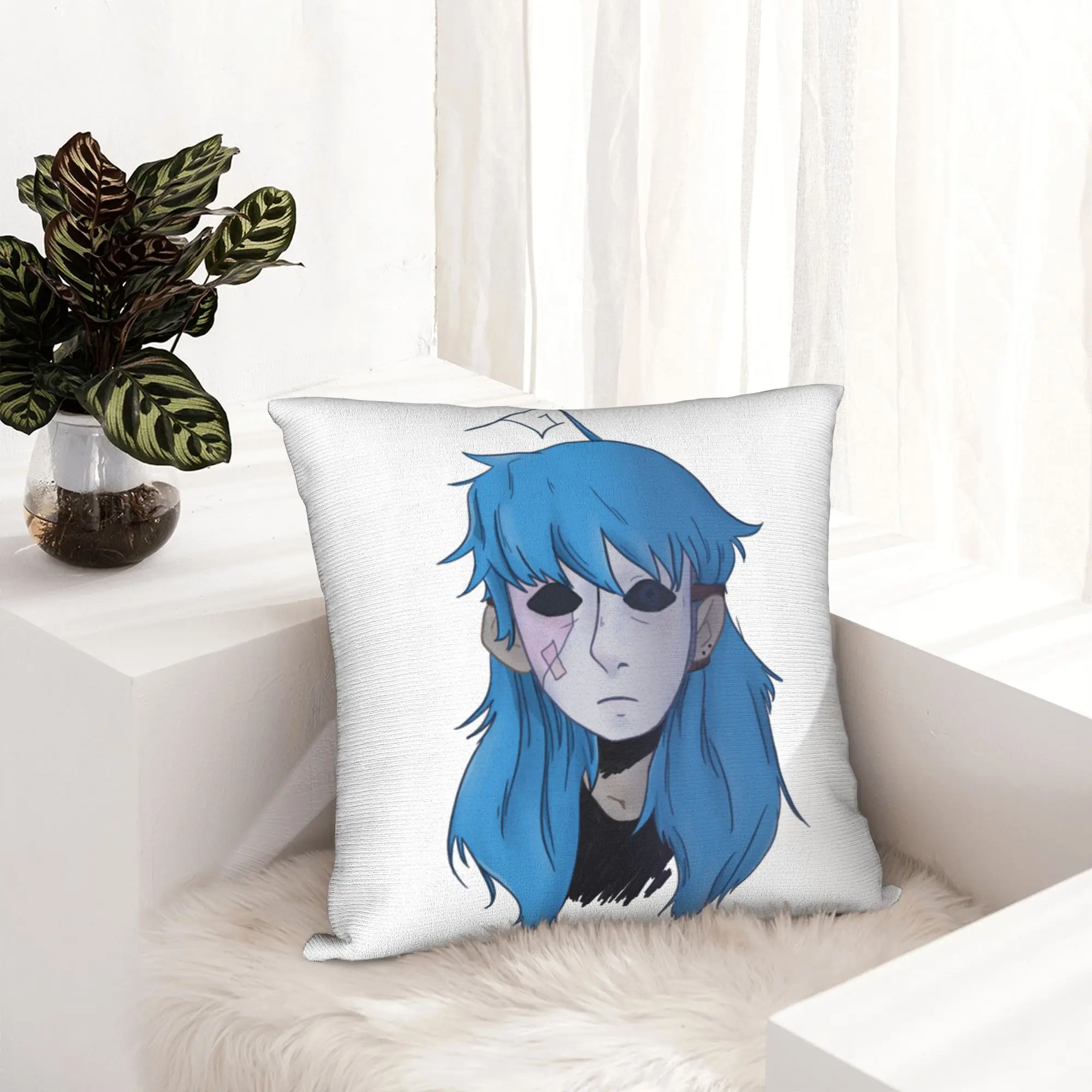 Sally Face Pillowcase Soft Polyester Cushion Cover Decor Sal Fisher Mask Larry Johnson Game Throw Pillow Case Cover Home Zipper
