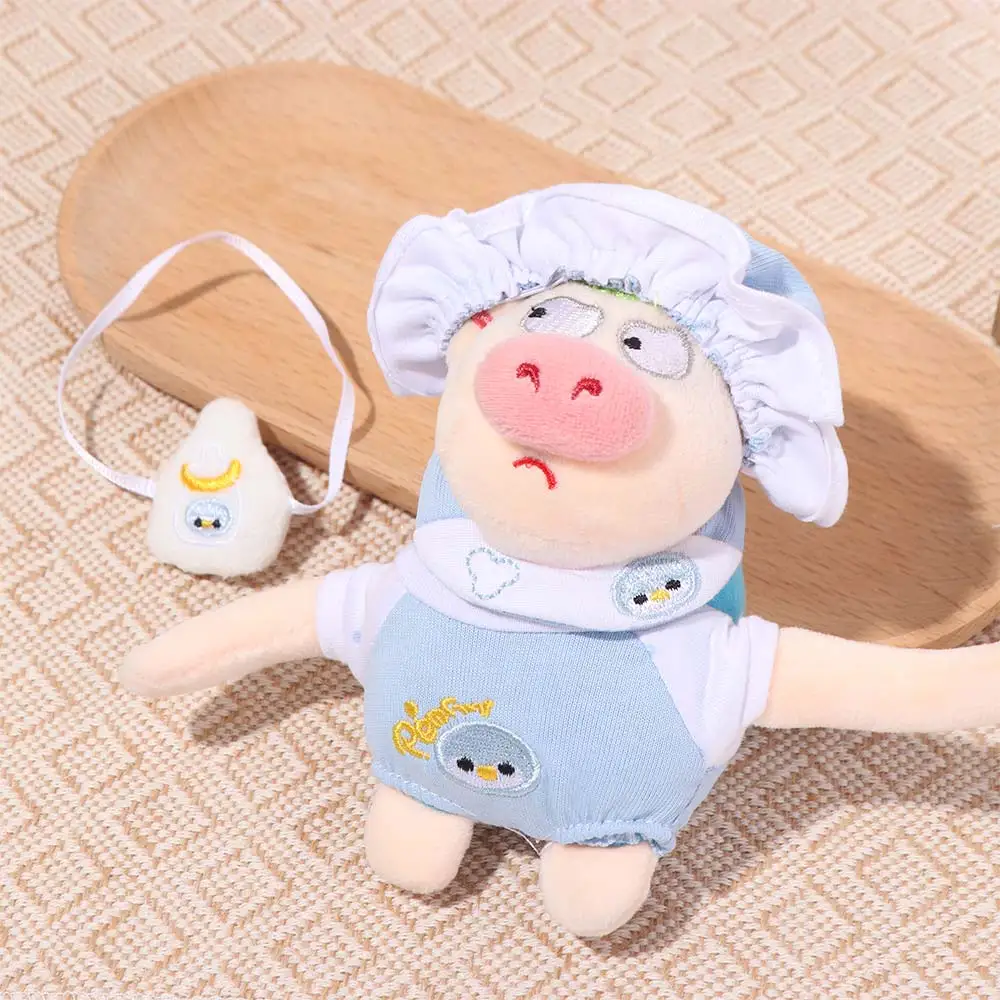 1 set Penguin Baby 10cm Cotton Clothes Baby Bottle Outfit Cotton 's Clothes Set Cute Cartoon 10cm Clothes Gift