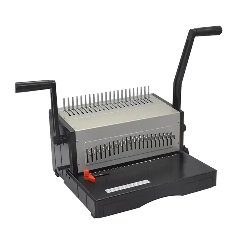 Loose-leaf Binding Machine, Heavy Duty Full Drawing Knife Design Comb Binding Machine