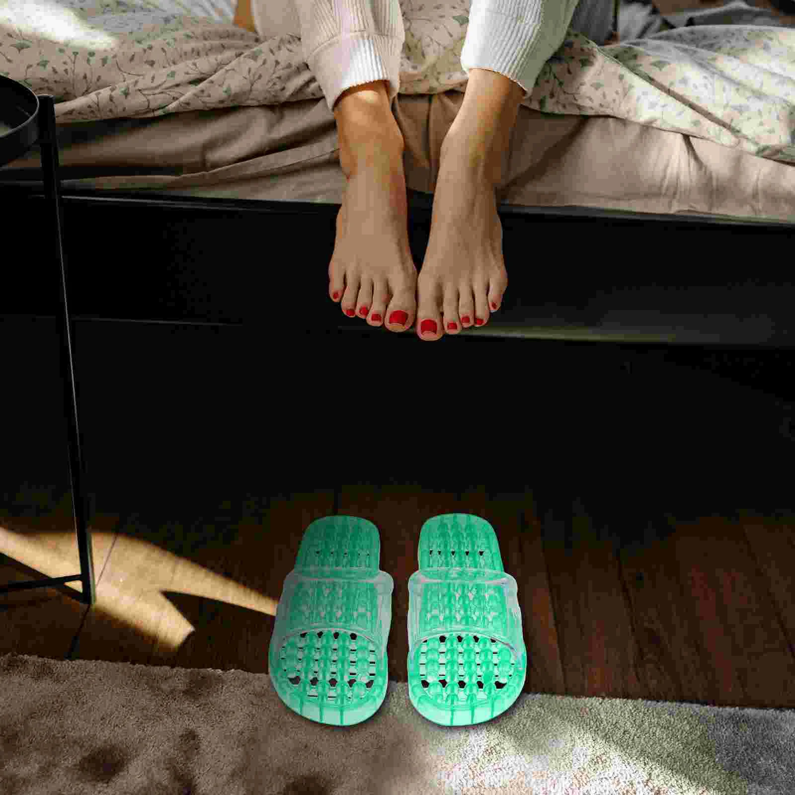 Premium Breathable Crystal Massaging Bathroom Slippers for Home Use Comfortable and Stylish Slip Ons for Ultimate Relaxation