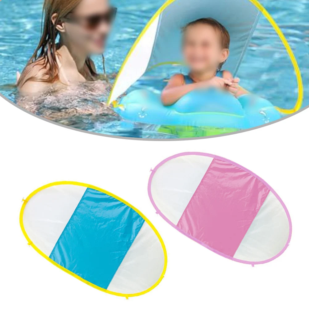 

For Beach Activities Lightweight Baby Float Baby Swimming Float Beach Outings Removable Sun Visor For Float Convenient Storage