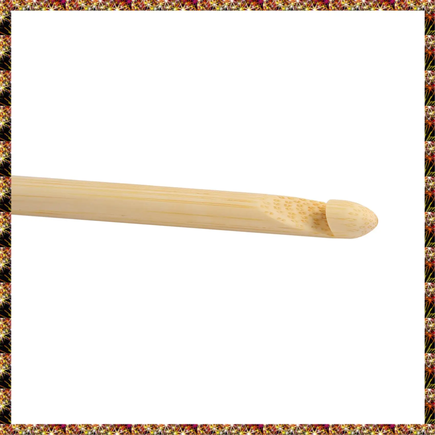 BTCL Natural Color Natural Bamboo Single Pointed Afghan Tunisian Crochet Hooks Needles 25.5Cm-25Cm Long,1 Set(12 Pcs/Set)