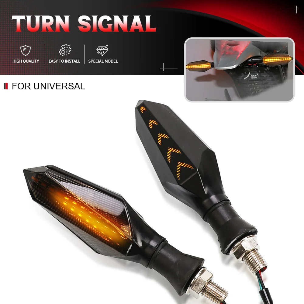 

For MV AGUSTA Morini Benelli SYM Moto Guzzi Husqvarna Keeway Aprilia Universal Motorcycle LED Turn Signal Lamp Blinker Indicator