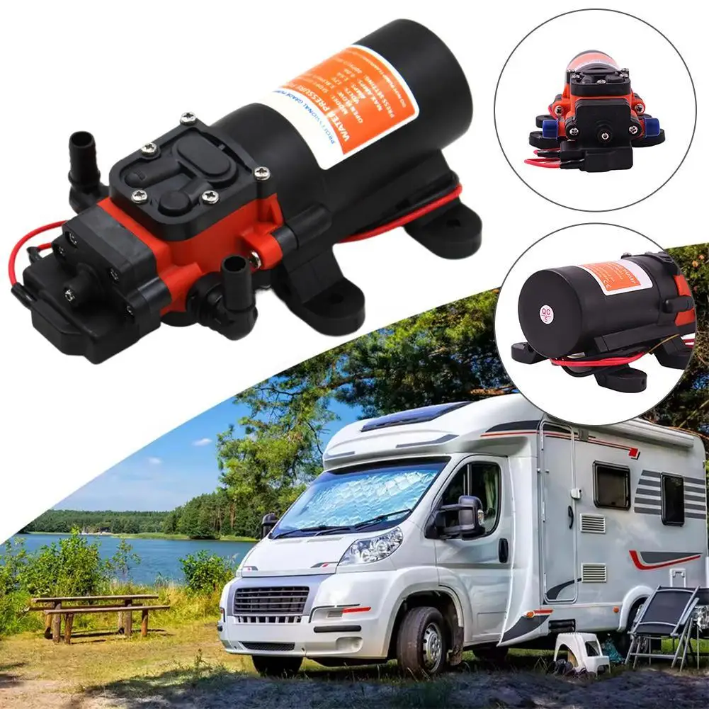 

12V/24V Car Battery Self-priming Pump RV Diaphragm Water Pump For RV Yacht Boat Showers Toilets Water Transfer Motor Accessories