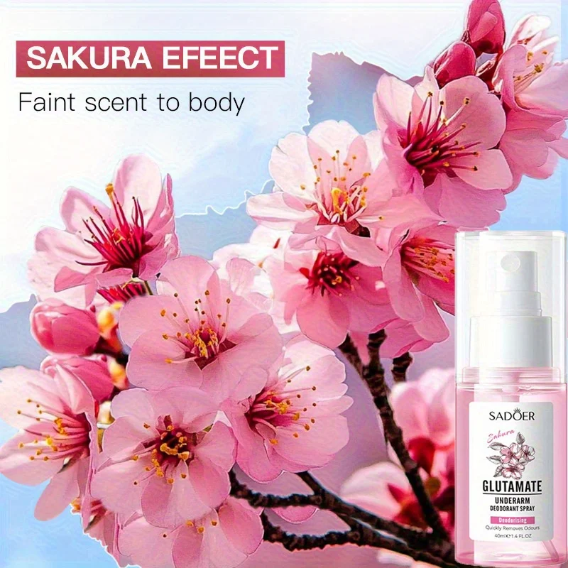 بخاخ Cherry Blossom Underarm - يزيل الروائح بسرعة، عطر يدوم طويلاً، بخاخ رائع تحت الإبط للنساء.