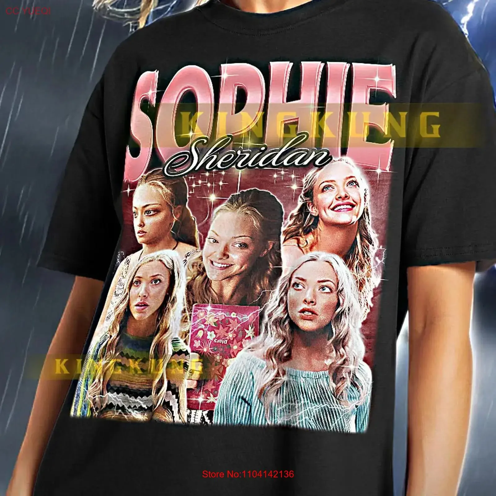 Camiseta Sophie Sheridan estilo Bootleg Vintage Retro de los 90, Mamma Mia Donnas Saf, vintage, lavada, a la moda, unisex, versátil, con gráfico